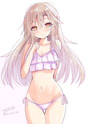 1girl artist_request bikini groin navel smile swimsuit tagme