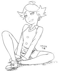 Rule 34 | 10s, 1girl, amanda o&#039;neill, female focus, little witch academia, monochrome, simple background, solo, tagme