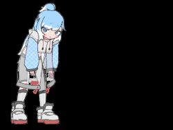 1girl animated animated_gif bad_source blue_hair blue_shirt colored_shoe_soles colored_tips cropped_hoodie cropped_shirt faceplant fallen_down falling full_body grey_shorts half_updo help!!_(hololive) high_ponytail hololive hololive_indonesia hood hoodie jacket kobo_kanaeru kobo_kanaeru_(1st_costume) long_hair long_sleeves midriff multicolored_hair official_art pants ponytail puffy_long_sleeves puffy_sleeves see-through_clothes see-through_jacket shirt shoes shorts simple_background sneakers solo split_ponytail tight_clothes tight_pants transparent_background two-tone_hair virtual_youtuber white_hair white_hoodie white_pants white_shoes yoir