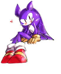 1boy animal_ears black_eyes blush friday_night_funkin&#039; furry furry_male gloves hedgehog hedgehog_boy highres long_hair looking_at_viewer mr._needlemouse multicolored_eyes purple_fur purple_hair quill red_eyes shoes short_tail smile sonic_(series) tail usa37107692