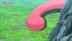1girl 6+others angry animated bandaid bandaid_hair_ornament bare_shoulders black_hair black_shirt blunt_bangs cheering closed_eyes coral_(pokemon) cropped_shirt defeat fang fighting floette garganacl gen_2_pokemon gen_3_pokemon gen_6_pokemon girafarig glalie great_tusk hair_ornament horns jumpluff long_sleeves meditite multiple_others nintendo open_mouth pink_hair pokemon pokemon_(anime) pokemon_(creature) pokemon_horizons pushing running scream_tail shirt sidian_(pokemon) smug surprised tagme teamwork twintails video wide_hips