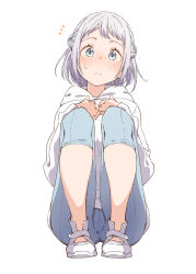 1girl character_request eitopondo pants shoes short_hair simple_background tagme white_background