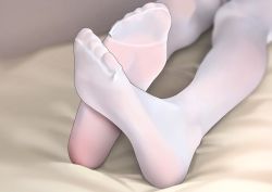 1girl close-up commentary_request feet feet_only hyouuma no_shoes original pantyhose soles solo white_pantyhose