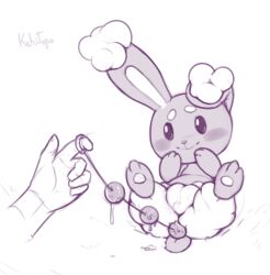 1girl anal anal_beads anal_fluid anal_object_insertion animal_feet animal_hands animal_nose artist_name blush body_fur buneary closed_mouth disembodied_hand female_focus furry furry_female gen_4_pokemon greyscale hand_to_own_mouth hands_up happy kekitopu legs_up loli monochrome nintendo object_insertion pawpads pokemon pokemon_(creature) rabbit_ears rabbit_girl rabbit_tail raised_eyebrows sex_toy sex_toy_pull short_tail signature simple_background sketch smile solo_focus spread_legs tail thick_eyebrows white_background