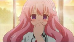 1boy 3girls animated anime_screenshot audible_speech baka_to_test_to_shoukanjuu bouncing_breasts breasts brown_hair english_audio himeji_mizuki kinoshita_hideyoshi large_breasts multiple_girls pink_hair shimada_minami sound tagme video yoshii_akira