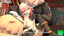 1girl 3boys 3d ahegao all_fours anal animated breasts cinderdryadva completely_nude cowgirl_position cum cum_in_pussy cumdrip dominica9 double_handjob double_penetration fucked_silly genshin_impact group_sex handjob hetero highres hilichurl_(genshin_impact) imjustthatkinky impregnation leg_lock mating_press medium_breasts monster multiple_boys nude pink_hair pregnant pumping requesting_impregnation rough_sex sex sound source_filmmaker_(medium) standing standing_sex straddling video yae_miko