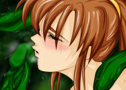 1girl amatsu_ai brown_hair gradient_background highres studio_waltz tagme twin_angels