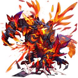 cratio_(aquris)_(dragon_village) cratio_(dragon_village) dragon dragon_village_(series) dragon_village_collection game_cg lava no_humans official_art third-party_source transparent_background