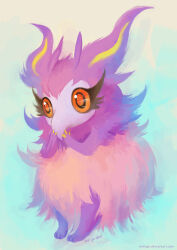 1other aromatisse beak claws colored_sclera commentary_request creatures_(company) dated deviantart_username eldrige eyelashes full_body furry game_freak gen_6_pokemon nintendo other_focus pokemon pokemon_(creature) red_eyes red_sclera solo standing