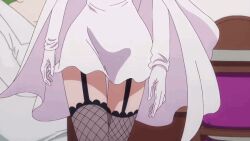 1girl animated animated_gif breasts cleavage huge_breasts kalifa_(one_piece) large_breasts long_hair one_piece