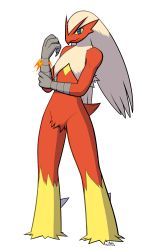 artist_name beak blaziken blue_eyes claws colored_sclera dakkpasserida full_body furry gen_3_pokemon hands_up long_hair looking_at_viewer nintendo platinum_blonde_hair pokemon pokemon_(creature) pokemon_rse signature solo standing tail text_focus transparent_background yellow_sclera