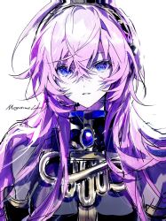 Rule 34 | 1girl, aqua eyes, blue eyes, breasts, hanaseto, headphones, highres, long hair, looking at viewer, megurine luka, pink hair, solo, teeth, vocaloid, white background