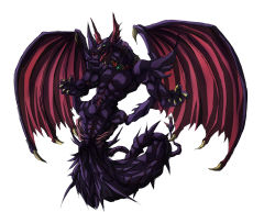 abs claws duel_monster emperor_sem fangs legless monster pointy_ears takayuuki wings yu-gi-oh!