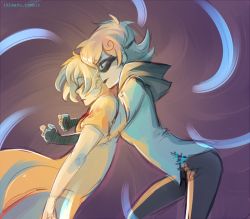 2girls blonde_hair blood closed_eyes death fingerless_gloves gloves hairband homestuck hug hug_from_behind ikimaru makeup mask mother_and_daughter multiple_girls rose_lalonde roxy_lalonde short_hair spoilers
