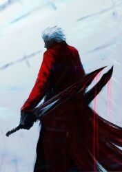 Rule 34 | 1boy, absurdres, archer (fate), archer (honkai: star rail) (fate), coat, crain1art, dark-skinned male, dark skin, dual wielding, fate/stay night, fate/unlimited blade works, fate (series), highres, holding, honkai: star rail, honkai (series), kanshou &amp; bakuya (fate), male focus, red coat, shirt, solo, spiked hair, white shirt