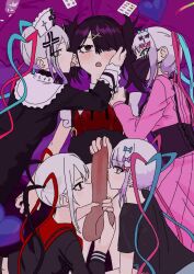1futa 4girls ame-chan_(needy_girl_overdose) animated audible_music black_eyes black_hair black_shirt black_skirt blue_hair bow breasts caressing_testicles censored chouzetsusaikawa_tenshi-chan chouzetsusaikawa_tenshi-chan_(dark_angel) covered_mouth cum cum_on_body cum_on_penis ear_licking ejaculation erection excessive_cum fellatio futa_with_female futanari glans glansjob grey_hair group_sex hair_bow hair_ornament hair_over_one_eye hairdressing handjob large_penis licking licking_penis long_hair long_sleeves lying mask mouth_mask multicolored_hair multiple_girls needy_girl_overdose on_back open_mouth oral penis projectile_cum red_hair red_shirt selfcest shirt short_sleeves skirt small_breasts sound straysecond surgical_mask tagme testicles tongue tongue_out twintails uncensored video x_hair_ornament
