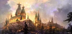 Rule 34 | architecture, castle, cloud, cloudy sky, day, highres, horizon, kurasuta, nature, night, original, outdoors, scenery, sky, sunlight, tree, water