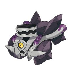 Rule 34 | artist request, black sclera, colored sclera, full body, nintendo, no humans, official art, one-eyed, open mouth, outline, pokemon, pokemon (creature), pokemon focus, pokemon sv, revavroom, solo, third-party source, transparent background, white outline, yellow eyes