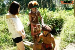 Rule 34 | 1girl, 2boys, black hair, dark-skinned male, dark skin, interracial, legs, long legs, miniskirt, multiple boys, photo (medium), real life, short hair, skirt, tachibana kanon