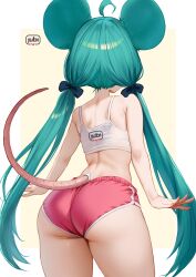 1girl animal_ears ass highres mouse_ears mouse_tail regiana_(jubi) tagme tail