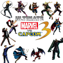 capcom dead_rising devil_may_cry_(series) doctor_strange frank_west ghost_rider ace_attorney hawkeye_(marvel) highres iron_fist_(marvel) marvel marvel_vs._capcom marvel_vs._capcom_3 phoenix_wright nemesis_(resident_evil) nova red_arremer resident_evil rocket_raccoon strider_hiryuu tagme vergil_(devil_may_cry)