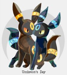 Rule 34 | alternate color, animal, animal focus, black eyes, colored sclera, full body, gen 2 pokemon, nintendo, no humans, pokemon, pokemon (creature), red sclera, shiny pokemon, sitting, umbreon, volpecorvo, yellow sclera