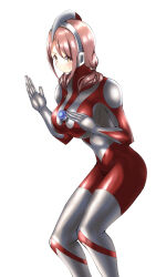 1girl bodysuit harukana_receive kolby oozora_haruka_(harukana_receive) skin_tight tagme ultraman