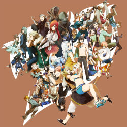 6+boys 6+girls alzack_connell bickslow_(fairy_tail) bisca_mulan cana_alberona cat charle_(fairy_tail) droy_(fairy_tail) elfman_strauss erza_scarlet evergreen_(fairy_tail) everyone fairy_tail freed_justine gajeel_redfox gildarts_clive gray_fullbuster happy_(fairy_tail) heart jet_(fairy_tail) jewelry joey_fullborn juvia_lockser laki_olietta laxus_dreyar levy_mcgarden loke_(fairy_tail) lucy_heartfilia macao_conbolt makarov_dreyar max_alors miki_chickentiger mirajane_strauss multiple_boys multiple_girls mystogan nab_lasaro natsu_dragneel necklace plue reedus_jonah romeo_conbolt scar tono_rabbits vijeeter_ecor wakaba_mine warren_rocko wendy_marvell