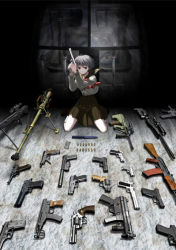 1girl ak-47 ak-74 angled_forward_grip annotated anti-materiel_rifle assault_rifle battle_rifle beretta_92 beretta_93r bullet bullpup burst_fire_gun burst_fire_pistol colt_python desert_eagle ein_(phantom_of_inferno) equipment_layout female_focus folding_stock gepard_m1 glock gun h&amp;k_g3 h&amp;k_mp5k h&amp;k_usp handgun heckler_&amp;_koch kalashnikov kalashnikov_rifle knife low_bore_axis_revolver luger_p08 machine_pistol magnum mateba_model_6_unica nitroplus phantom_of_inferno pistol pistol_stabilizing_brace revolver rifle school_uniform scope semi-automatic_pistol semi-automatic_revolver semi-automatic_rifle serafuku sig_p220/p226 sig_sauer skorpion_vz._61 sniper_rifle solo steyr_aug stock_(firearm) submachine_gun suppressor vertical_forward_grip weapon weapon_focus