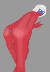 Rule 34 | 1boy, ass, blue eyes, butt plug, colored skin, countryhumans, femboy, highres, nude, penis, russia, sex toy