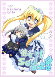 1girl blonde_hair blue_eyes character_doll doll fancy female_focus futaba_channel itai long_hair nijiura_maids solo twintails wings