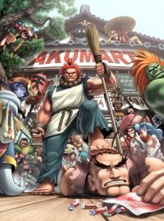 Rule 34 | 1990s (style), 6+boys, 6+girls, akuma (street fighter), animal ears, animal hands, binoculars, blanka, blonde hair, blue hair, blue skin, boots, braid, breasts, brown hair, cammy white, camouflage, candy, capcom, colored skin, company connection, crossover, crying, dhalsim, dudley, english text, engrish text, everyone, felicia (darkstalkers), fingerless gloves, food, garrison cap, gen (street fighter), gloves, hat, headband, hibiki dan, highres, isurugi gan, justice gakuen, kasugano sakura, kazama akira, large breasts, hsien-ko, long hair, medium breasts, motor vehicle, motorcycle, multiple boys, multiple crossover, multiple girls, nekketsu hayato, noodles, official art, omar dogan, orange hair, oro, oro (street fighter), perspective, ponytail, q (street fighter), rainbow mika, ranguage, red hair, retro artstyle, sasquatch (darkstalkers), school uniform, serafuku, shiritsu justice gakuen, short hair, streaming tears, street fighter, street fighter ii (series), street fighter iii (series), street fighter zero (series), stretching, tears, twin braids, udon, udon entertainment, darkstalkers, vehicle, what, yamada eiji, zangief, zombie