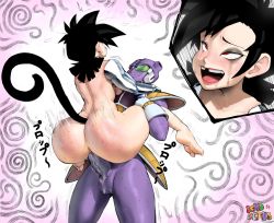 1boy 1girl absurdres alien anal anus armor ass ass_freckles barefoot black_hair blush body_freckles bottomless breasts carrying clothed_male_nude_female colored_skin completely_nude crying crying_with_eyes_open cui_(dragon_ball) curvy deep_penetration dragon_ball dragon_ball_xenoverse erection eyeshadow feet freckles from_behind from_below fucked_silly girl_on_top gloves happy happy_sex hetero highres huge_ass interspecies japanese_text legs lifting_another&#039;s_clothes lifting_person looking_at_another looking_up makeup medium_hair missing_tooth moaning monkey_tail motion_lines namespace naughty_face no_pants nude open_mouth original penis precum precum_stain precum_string prosthesis prosthetic_arm purple_skin red_eyes riding rolling_eyes rough_sex saiyan scouter seductive_smile sex sex_from_behind sideboob smile soles spiked_hair spread_legs standing straddling suspended_congress tail tail_raised tears teeth testicles testicles_deep thick_thighs thighs toes tongue video_game white_gloves wide_hips