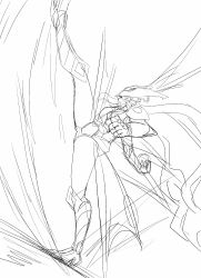 1girl armor armored_boots armored_gloves armored_leotard ball boots butterfly_wings digimon digimon_(creature) female_focus fur_collar gloves helmet highres holding holding_ball hudiemon insect_wings leg_up legs leotard long_hair looking_at_viewer one_leg_lift open_mouth ph6xeivbgpimggg shoulder_armor skirt solo solo_focus thick_thighs thighhighs thighs throwing tinted_eyewear wide_hips wings