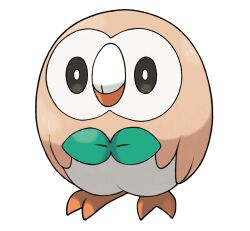 Rule 34 | animal focus, artist request, bird, bright pupils, closed mouth, full body, gen 7 pokemon, highres, nintendo, no humans, official art, owl, pokemon, pokemon (creature), pokemon focus, pokemon sm, rowlet, solo, third-party source, transparent background, white pupils