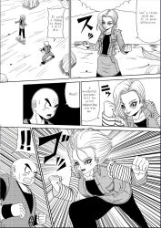 1boy 1girl anal android_18 bald bald_male blush breasts clone clone_harem clones couple cum cum_in_ass cum_in_pussy dragon_ball happy happy_sex husband_and_wife impregnation kuririn multiple_boys nipples penis pussy sex smile sparring taiyouken thick_thighs thighs training vaginal