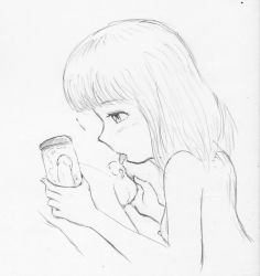 1boy 1girl guro highres nude original severed_penis tagme