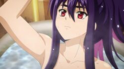1boy 1girl @_@ animated anime_screenshot armpits asagaki_toogo ass bathroom bathtub black_hair blush breasts collarbone colored_inner_hair completely_nude covering_breasts covering_privates crossed_legs crystal feet highres idola_avorn jacket kneepits large_breasts long_hair multicolored_hair nude open_clothes open_jacket open_mouth pants pink_hair red_eyes red_hair red_jacket red_shirt sentai_red_ga_isekai_de_boukensha_ni_naru shirt shoes shoulder_blades sound tagme thick_eyebrows thick_thighs thighs two-tone_hair underwater video water wet wide_hips