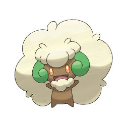 Rule 34 | :d, artist request, full body, gen 5 pokemon, nintendo, no humans, official art, open mouth, orange eyes, pokemon, pokemon (creature), pokemon bw, pokemon focus, simple background, smile, solo, third-party source, whimsicott, white background