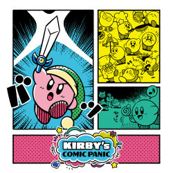 :&gt; :o =_= @_@ ^_^ artist_request blipper candy character_name chef_hat chilly_(kirby) closed_eyes closed_mouth cook_kirby copy_ability dizzy drooling english_text fish fleeing food frying_pan glint goggles green_hat hat hatching_(texture) holding holding_candy holding_food holding_frying_pan holding_lollipop holding_microphone holding_sword holding_umbrella holding_weapon invincible_candy kirby kirby_(series) lollipop maxim_tomato microphone mike_kirby mohawk music musical_note nintendo no_humans o_o official_art open_mouth parasol_kirby scarfy second-party_source singing sir_kibble sitting smile sparkle spiral-only_eyes spoken_musical_note sweatdrop swim_goggles sword sword_kirby tomato tornado_kirby umbrella waddle_dee weapon
