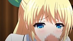 animated animated_gif censored cum cum_in_mouth fellatio forced_drinking oral penis saimin_gakuen_(2018)