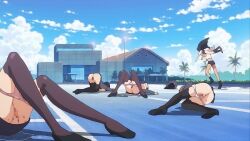 6+girls anime_screenshot censored fainted kansen kansen_5-the_daybreak mosaic_censoring multiple_girls unconscious