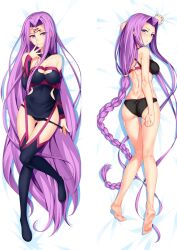 1girl artist_request butt_crack fate/stay_night fate_(series) highres medusa_(fate) medusa_(rider)_(fate) purple_eyes source_request tagme underwear