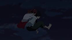 animated ayase_momo city crab dandadan monster night running tagme takakura_ken_(dandadan) turbo_granny_(dandadan) video