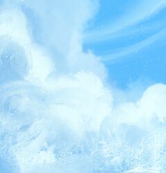 Rule 34 | artist name, blue sky, cloud, cloud focus, cloudy sky, day, no humans, original, outdoors, painterly, scenery, signature, sky, zandra