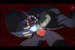Rule 34 | animated, anime screenshot, battle, dark skin, dix-neuf, explosion, lal&#039;c mellk mal, lowres, mecha, monster, robot, sound, space, tagme, top wo nerae! (series), top wo nerae 2!, video