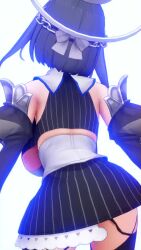 1girl 3d animated breasts from_behind hair_intakes hololive large_breasts mithras_custom ouro_kronii ouro_kronii_(1st_costume) swaying swaying_breasts swaying_hip tagme video
