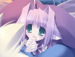 00s 1boy 1girl blurry censored depth_of_field fel fellatio fingernails game_cg hair_intakes handjob hetero hyaweh long_fingernails mosaic_censoring oono_tetsuya oral outdoors penis pink_hair pointy_ears prism_ark sharp_fingernails two-handed_handjob