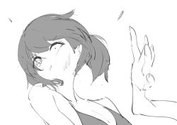 2girls angry catfight greyscale monochrome multiple_girls potepotepotechi tagme