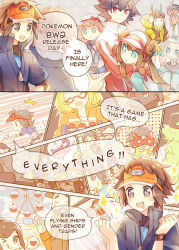 Rule 34 | 10s, 6+boys, 6+girls, bianca (pokemon), bow, brad (pokemon), brown hair, comic, elesa (pokemon), english text, ferris wheel, gen 5 pokemon, gym leader, heart, hiker (pokemon), hugh (pokemon), jacket, june (pokemon), multiple boys, multiple girls, n (pokemon), namie-kun, nate (pokemon), nintendo, npc trainer, nursery aide (pokemon), poke ball, poke ball (basic), pokemon, pokemon (creature), pokemon bw2, pokestar studios, pokewood, purrloin, red (pokemon), rosa (pokemon), roxie (pokemon), spoken heart, team plasma, team plasma grunt, trap, visor cap, yancy (pokemon), zorua